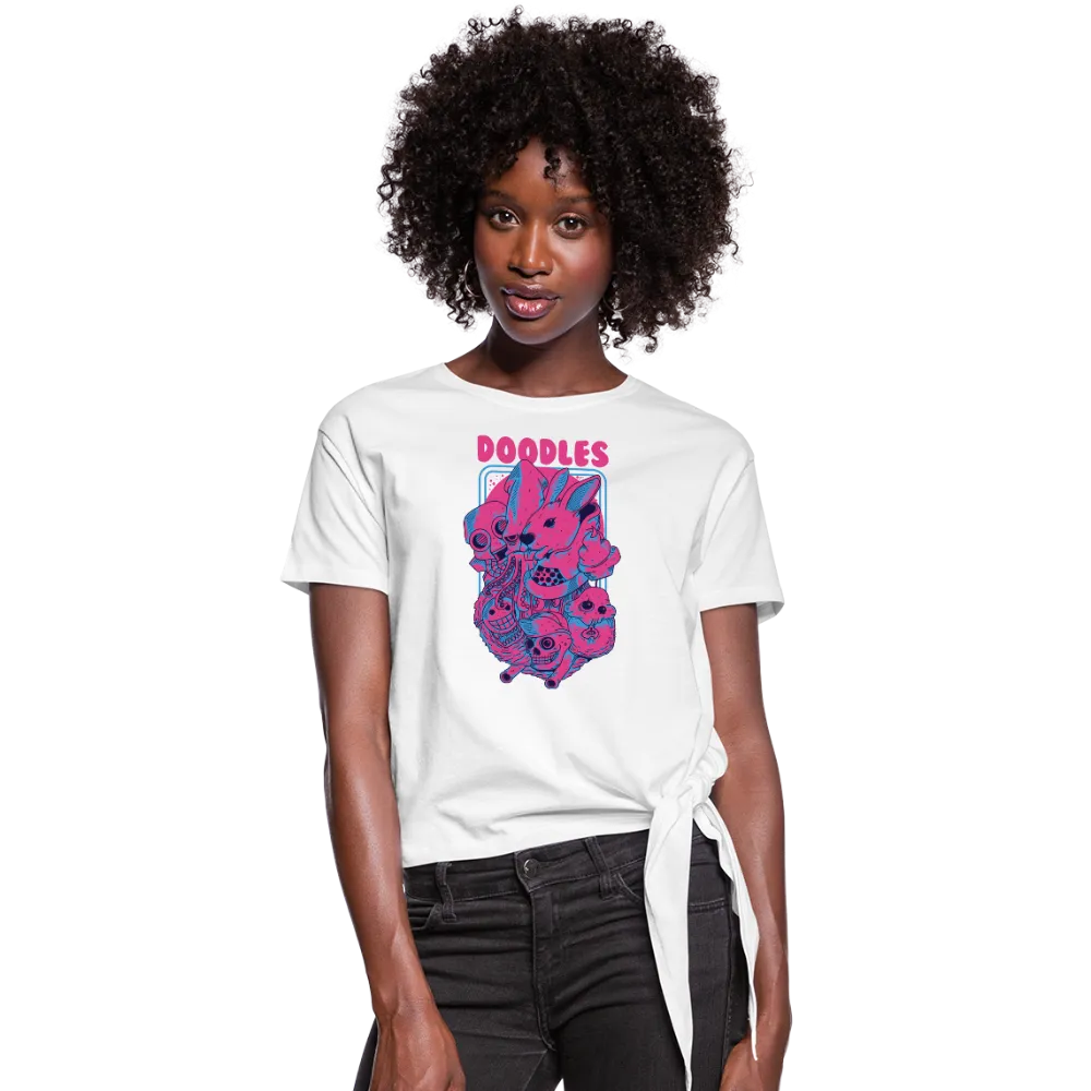 Doodles Women's Knotted T-Shirt