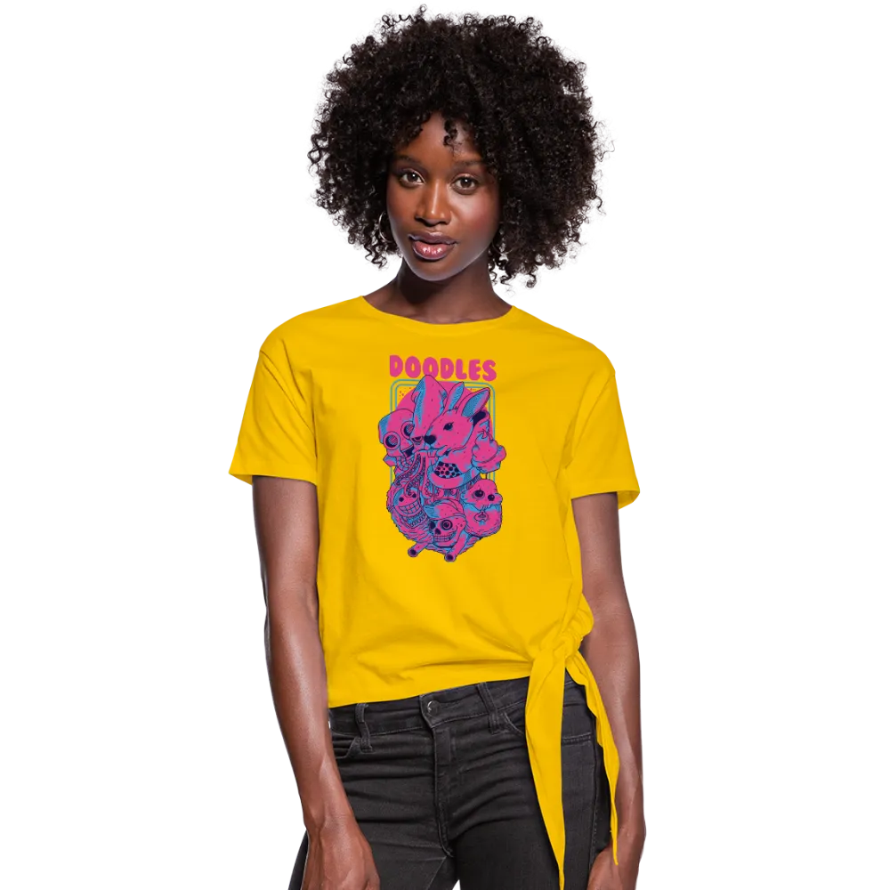 Doodles Women's Knotted T-Shirt