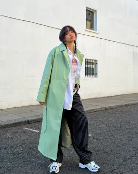 Ejo Trench Coat in PU Mint