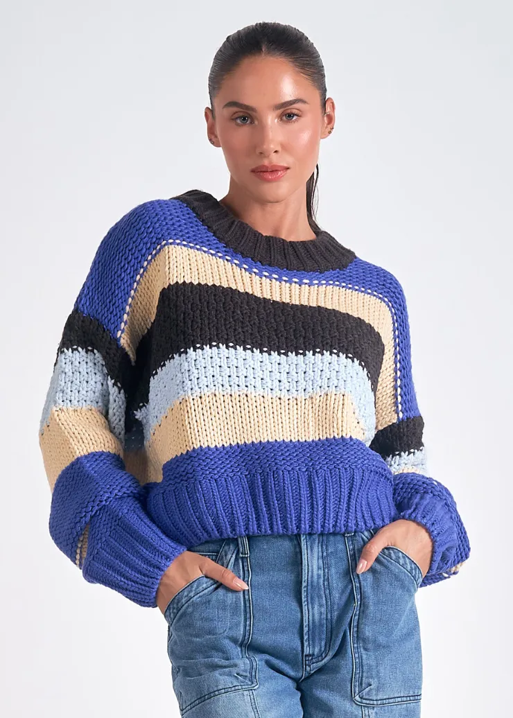 Elan Cassidy Striped Sweater