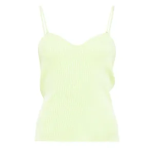 Emporio Armani Light Green Ribbed Sleeveless Tank Top