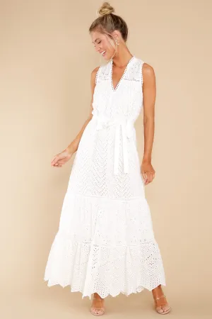 Estelle White Maxi Dress