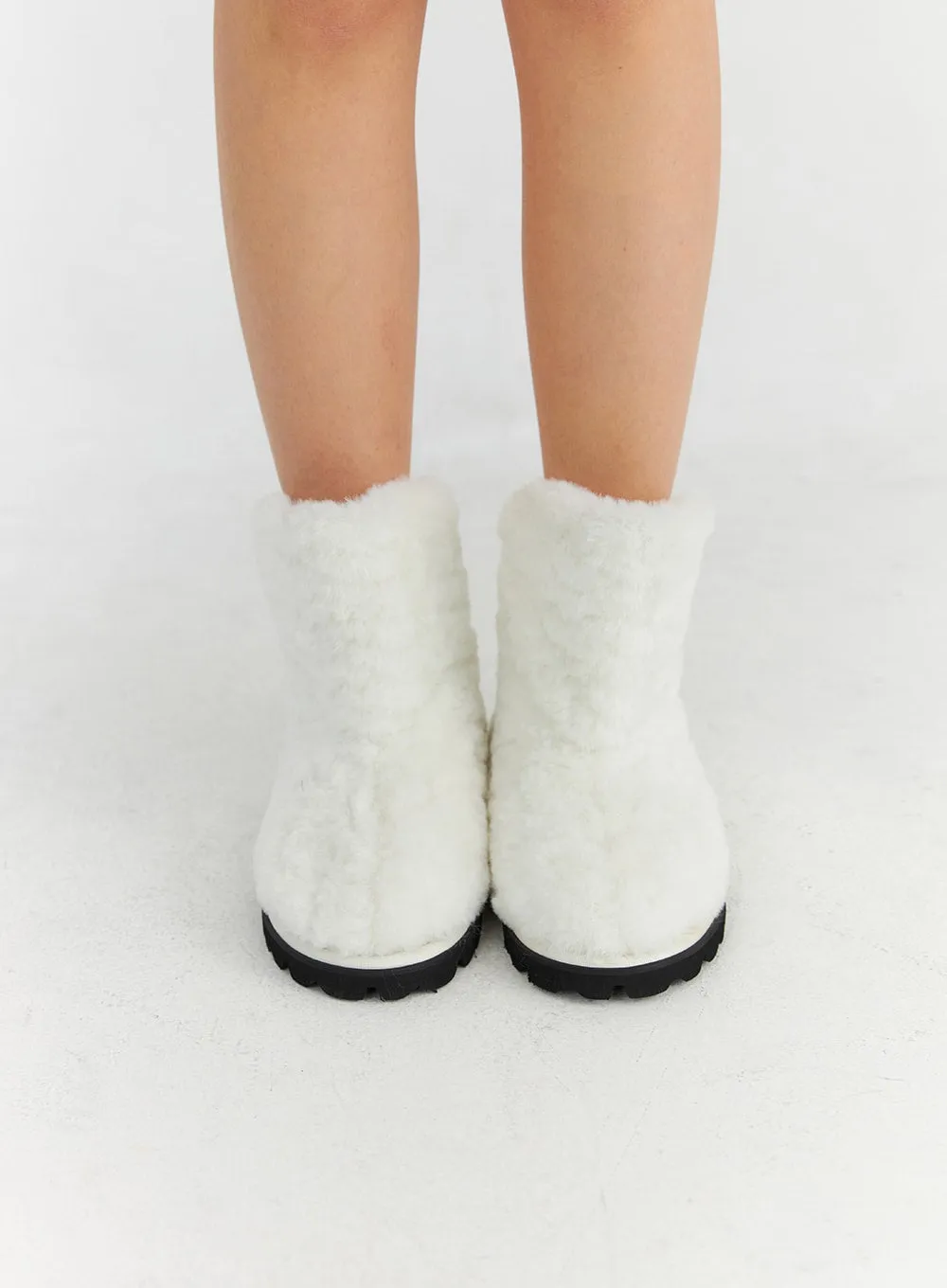 Faux Fur Plush Ankle Boots CN310