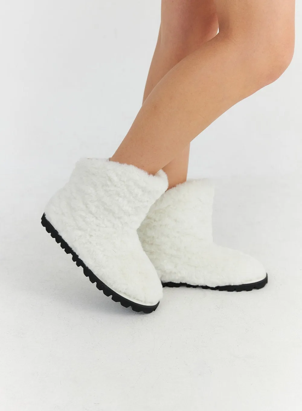 Faux Fur Plush Ankle Boots CN310