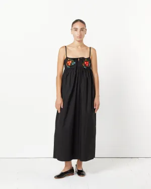 Faye Embroidery Dress in Black