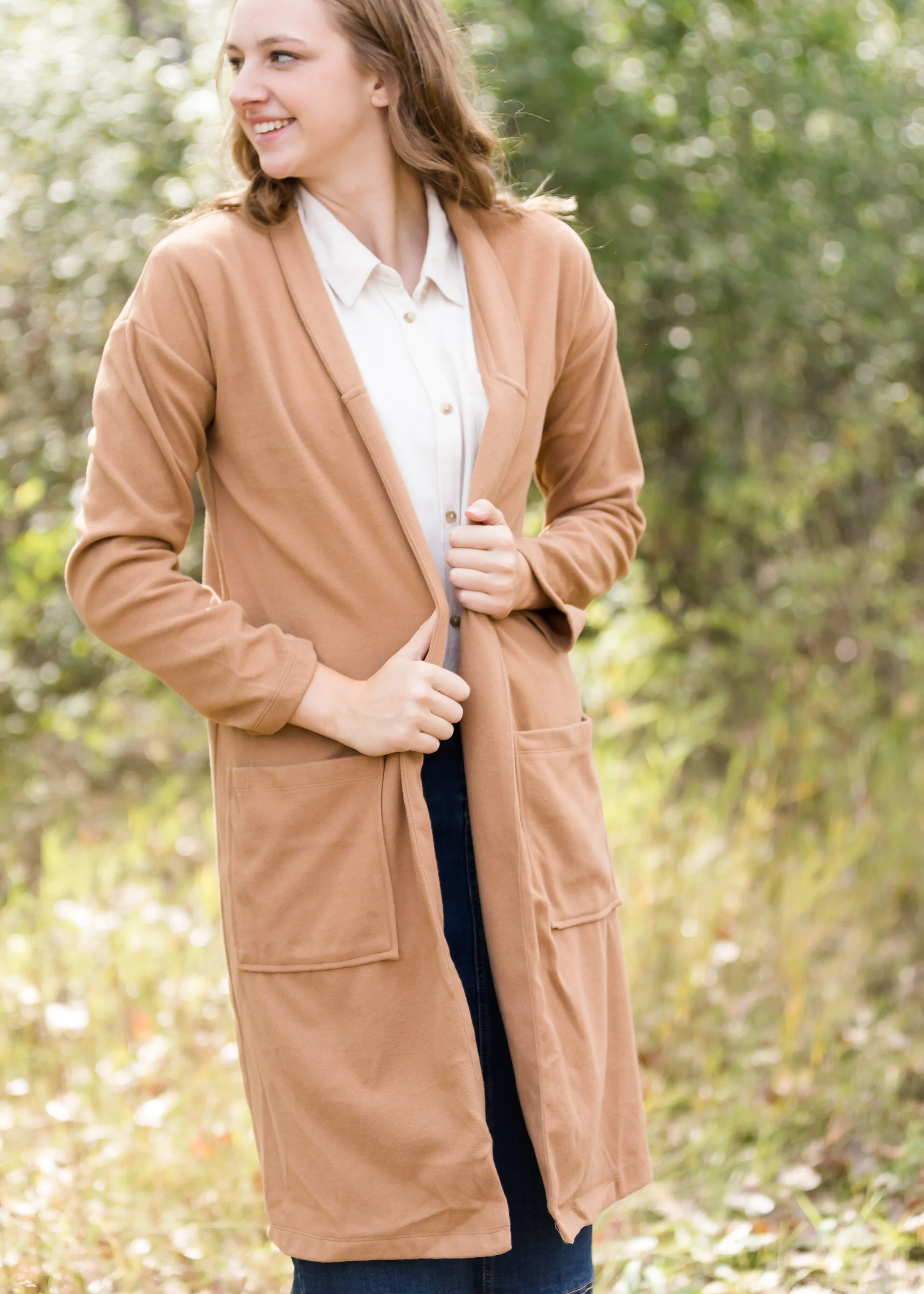 Felt Long Dress Coat - FINAL SALE