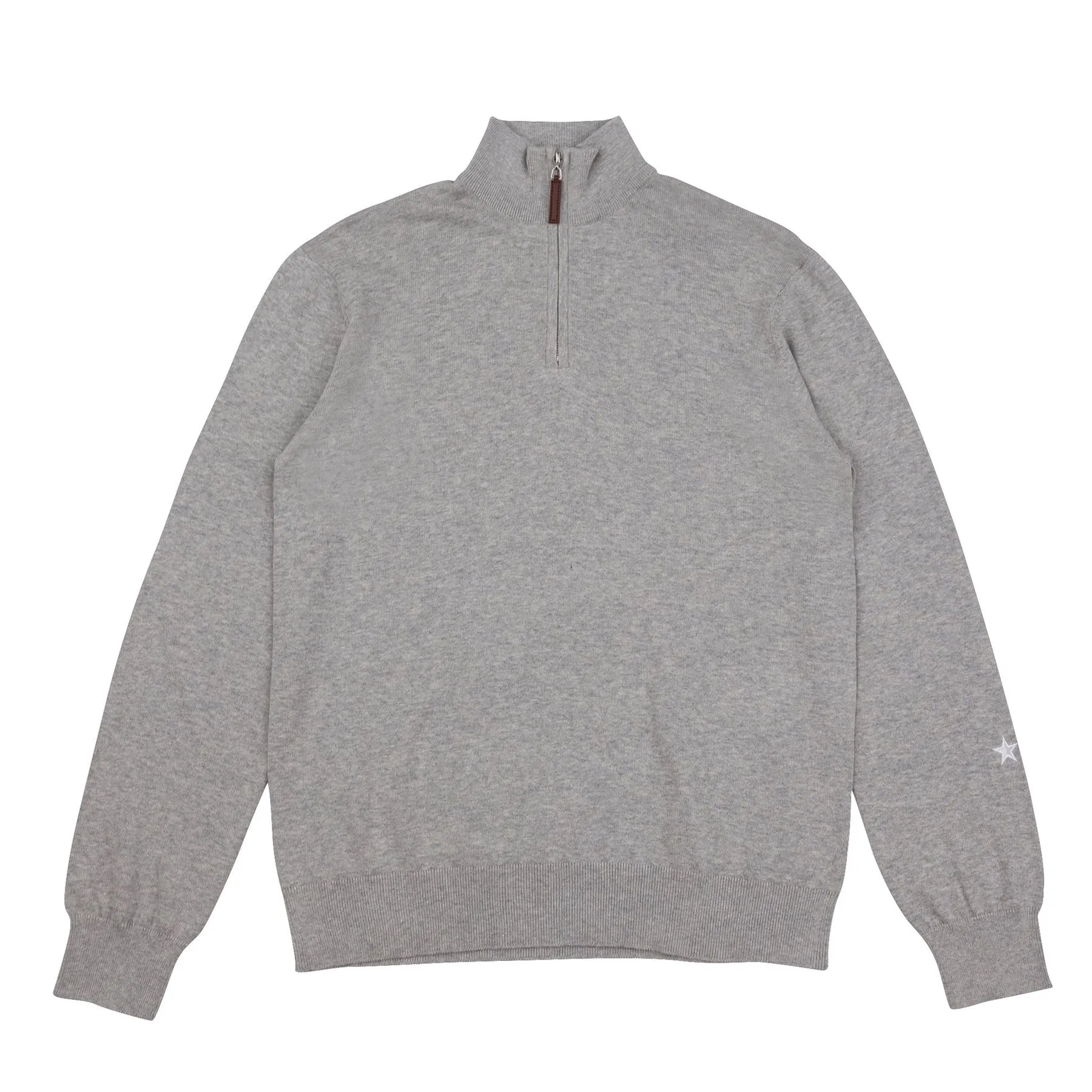 Fine Cut Long Sleeve Half Zip Mid Grey - AW22