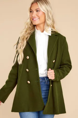 Fit For A Queen Olive Green Coat