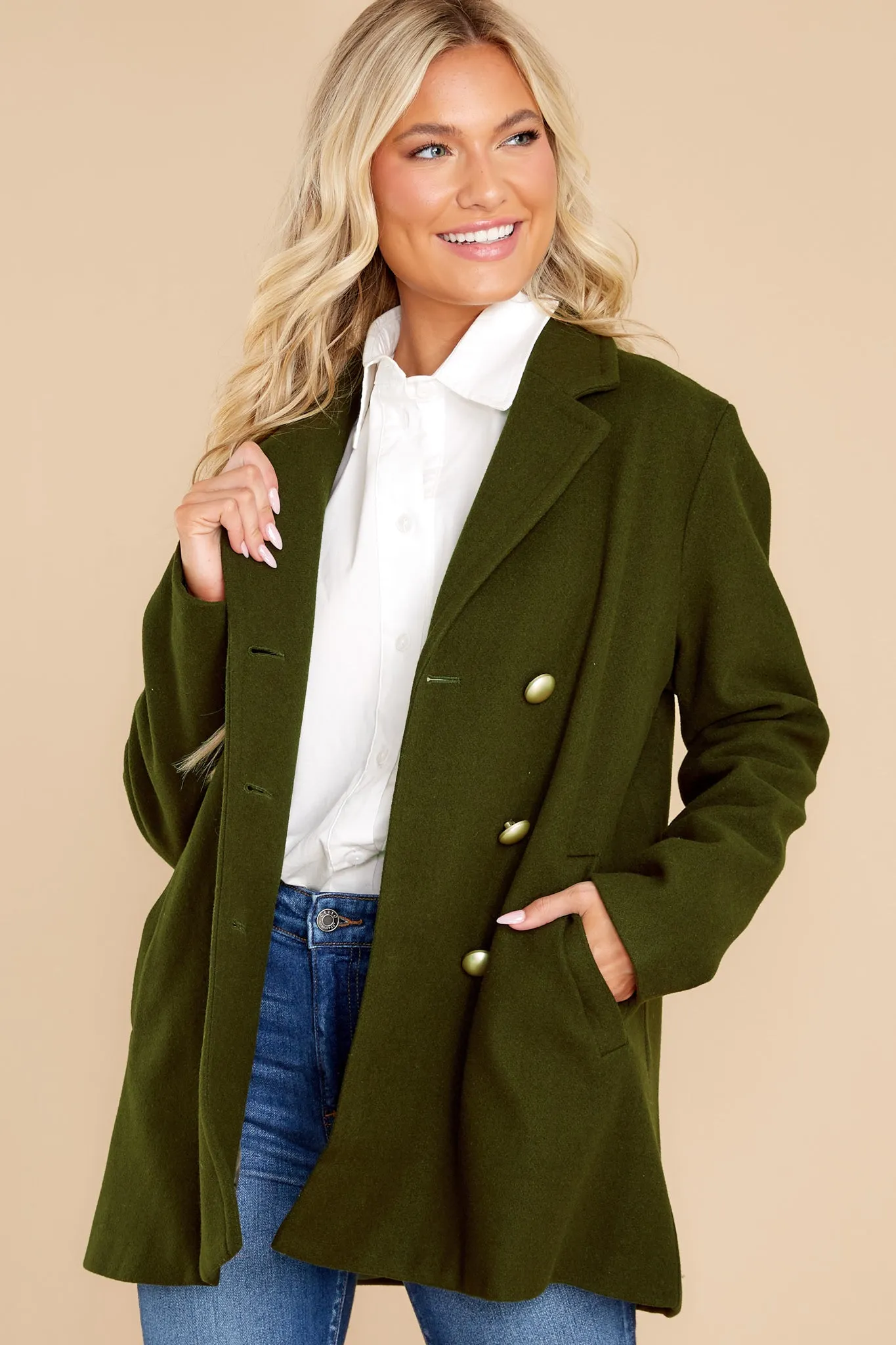 Fit For A Queen Olive Green Coat