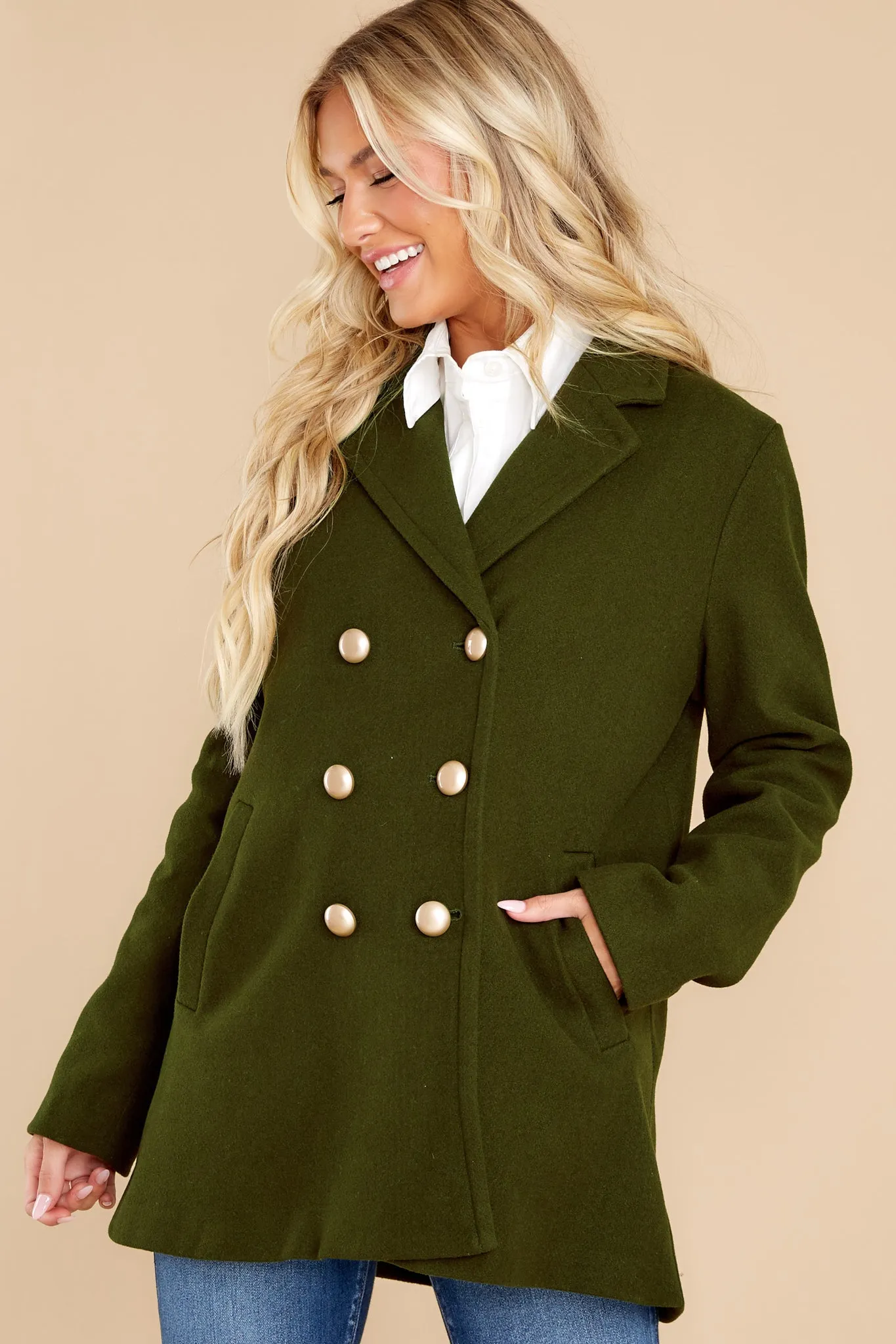 Fit For A Queen Olive Green Coat