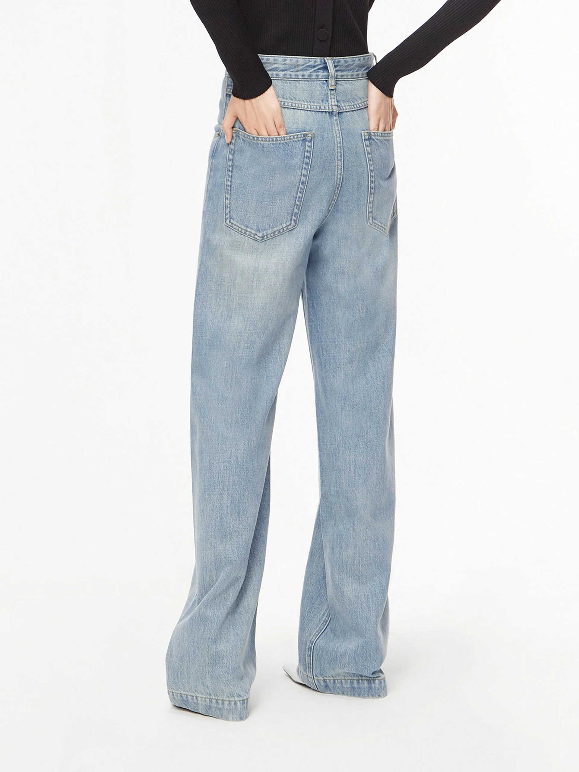 Flowy Long Wide Leg Jeans