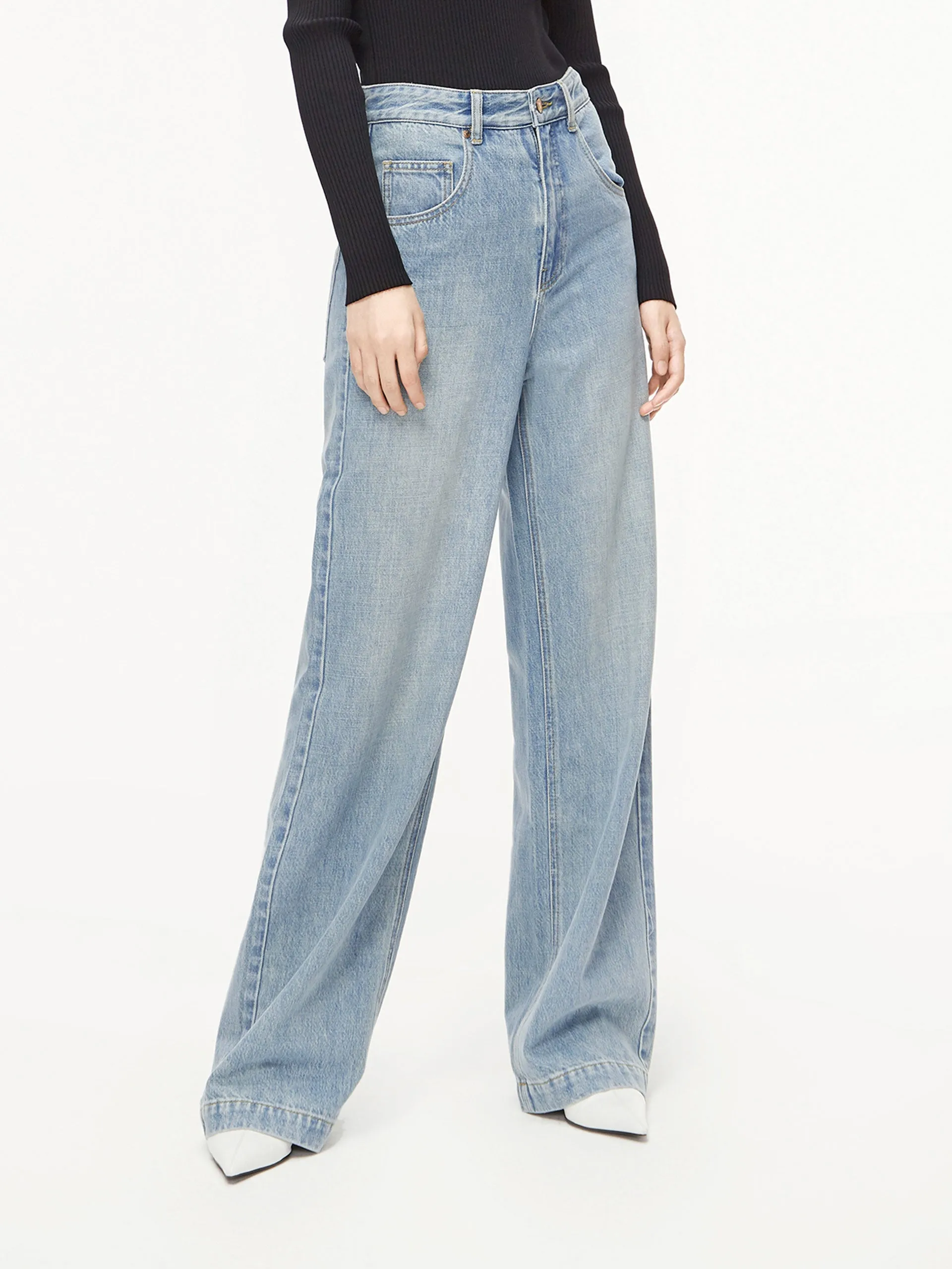 Flowy Long Wide Leg Jeans