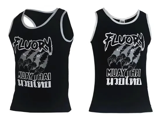 FLUORY TF10 Boxing Sports Vest Tank Top XS-XXXL Black