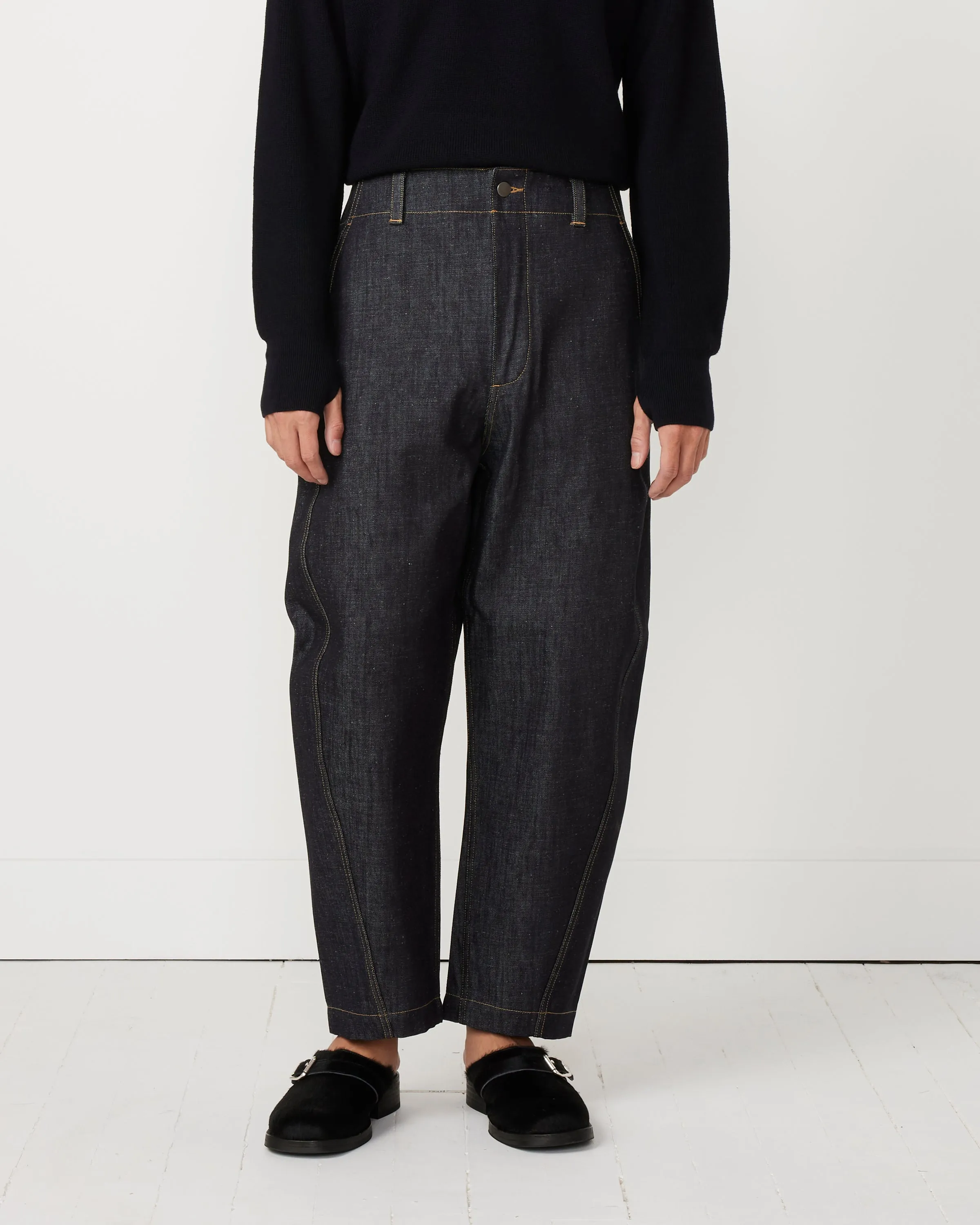 Forth Denim Round Leg Pant in Indigo