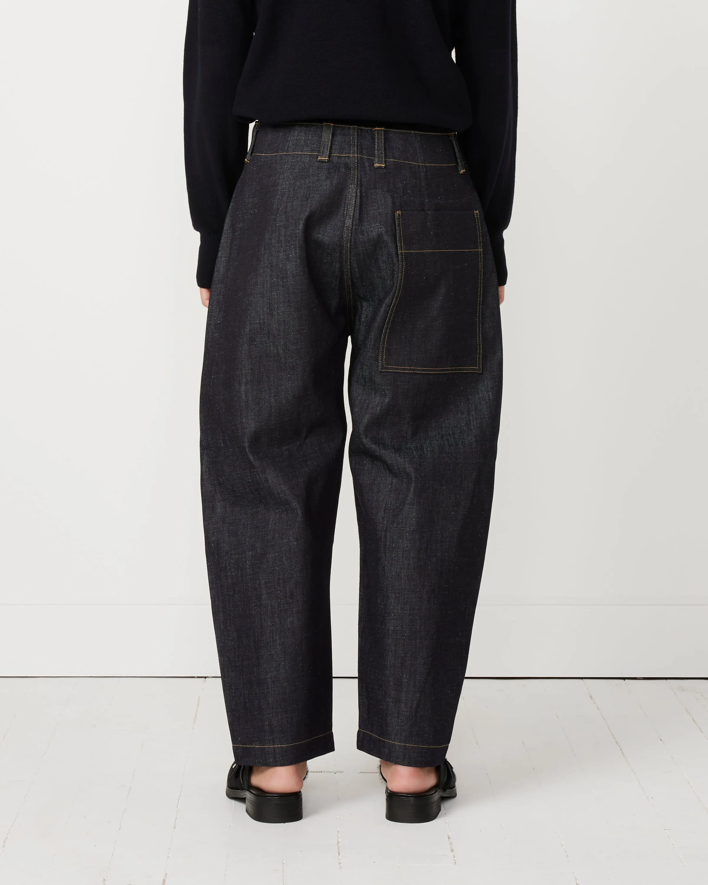 Forth Denim Round Leg Pant in Indigo