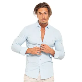 FROG Stretch Button Down Shirt - Light Blue