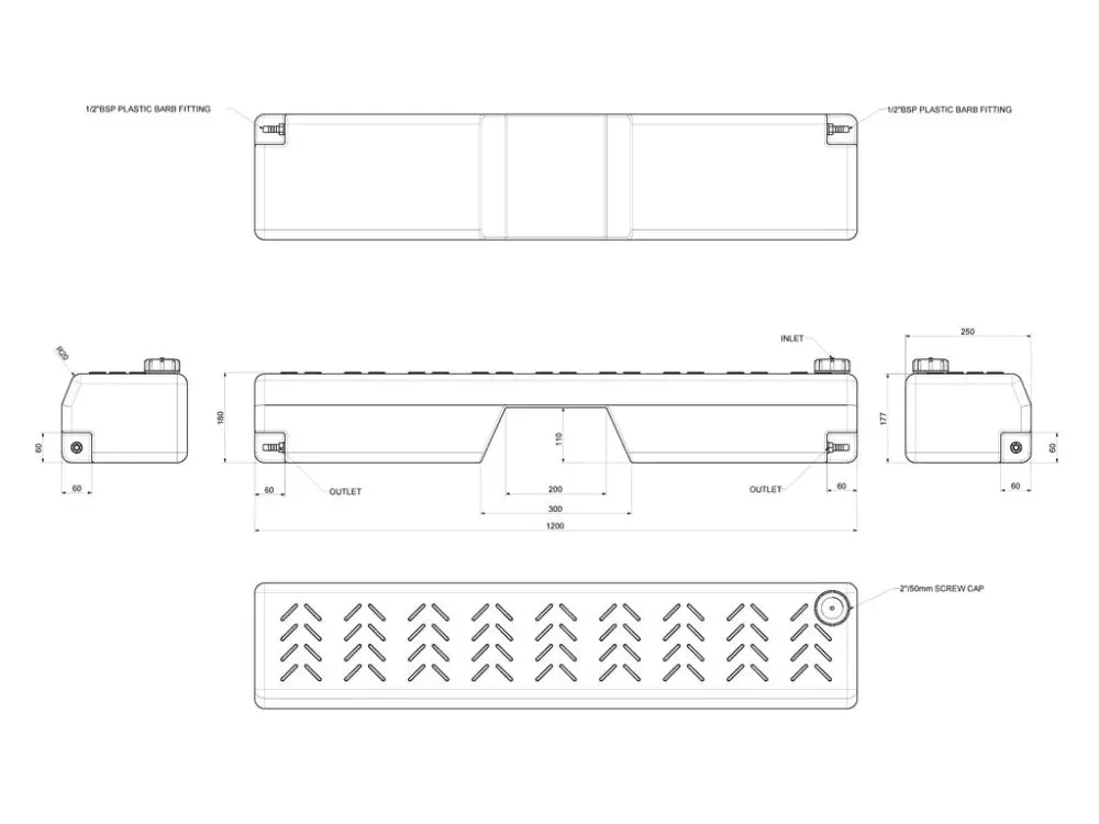 Front Runner 40L Footwell Water Tank