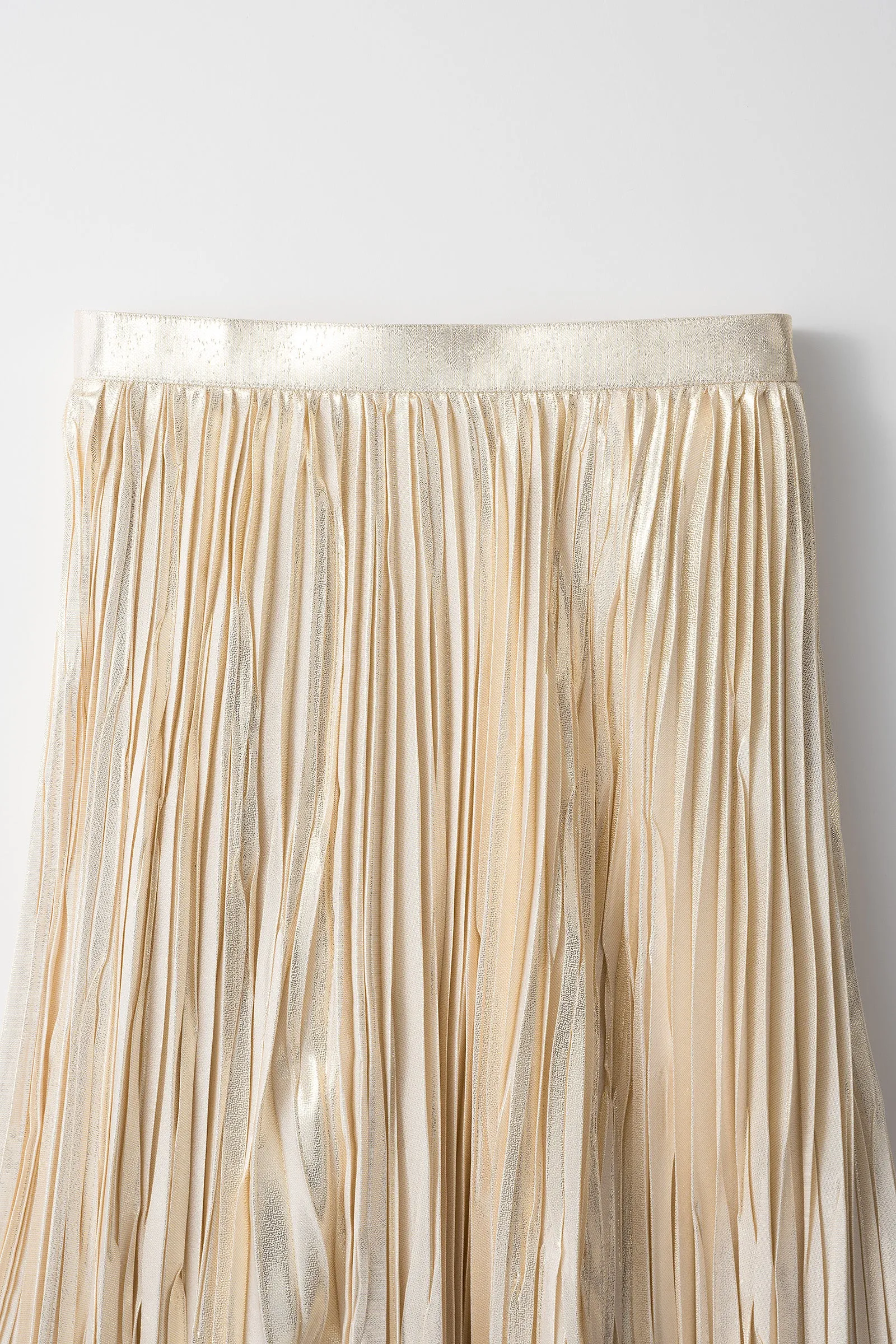 Frost pleated skirt (Gold)