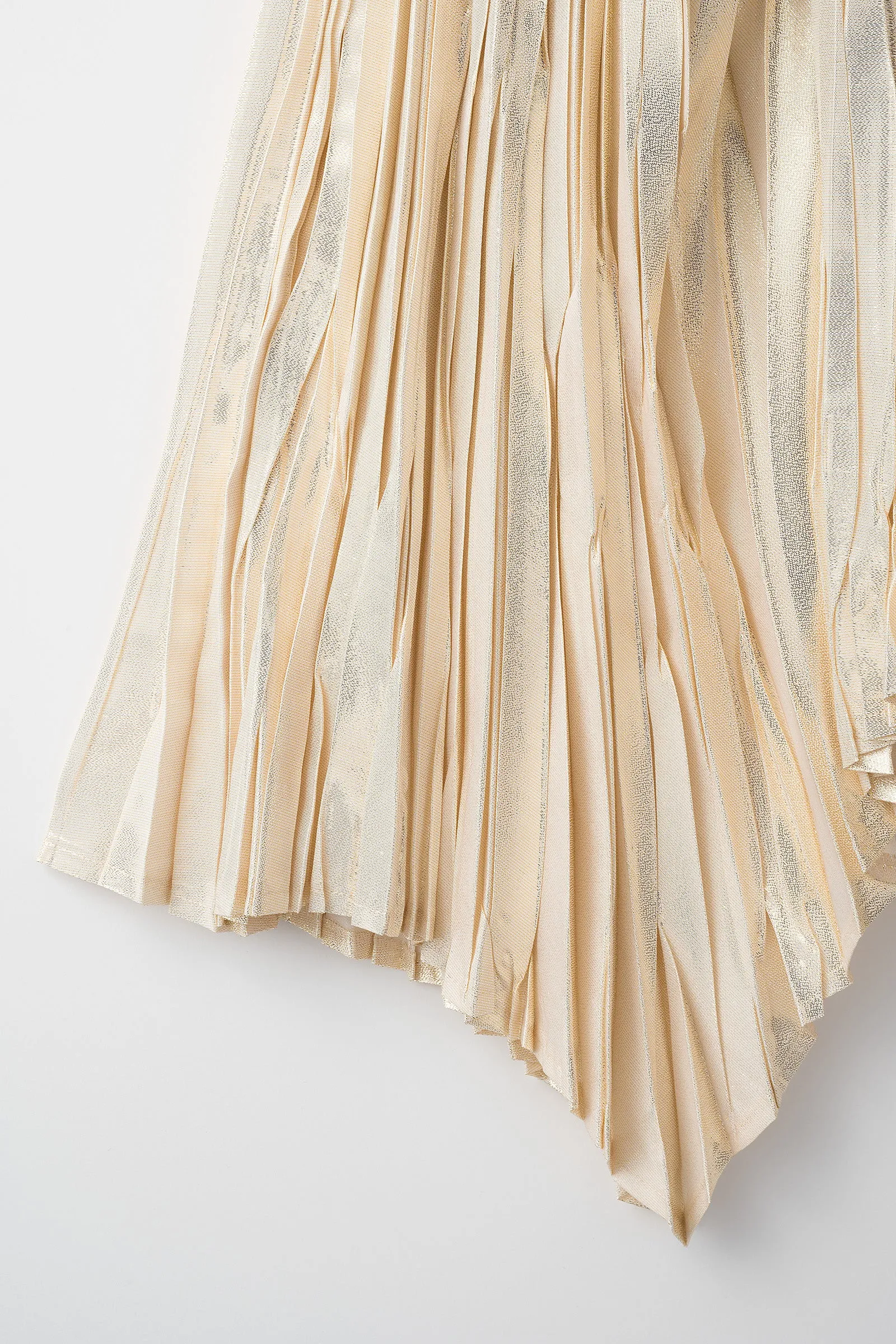 Frost pleated skirt (Gold)