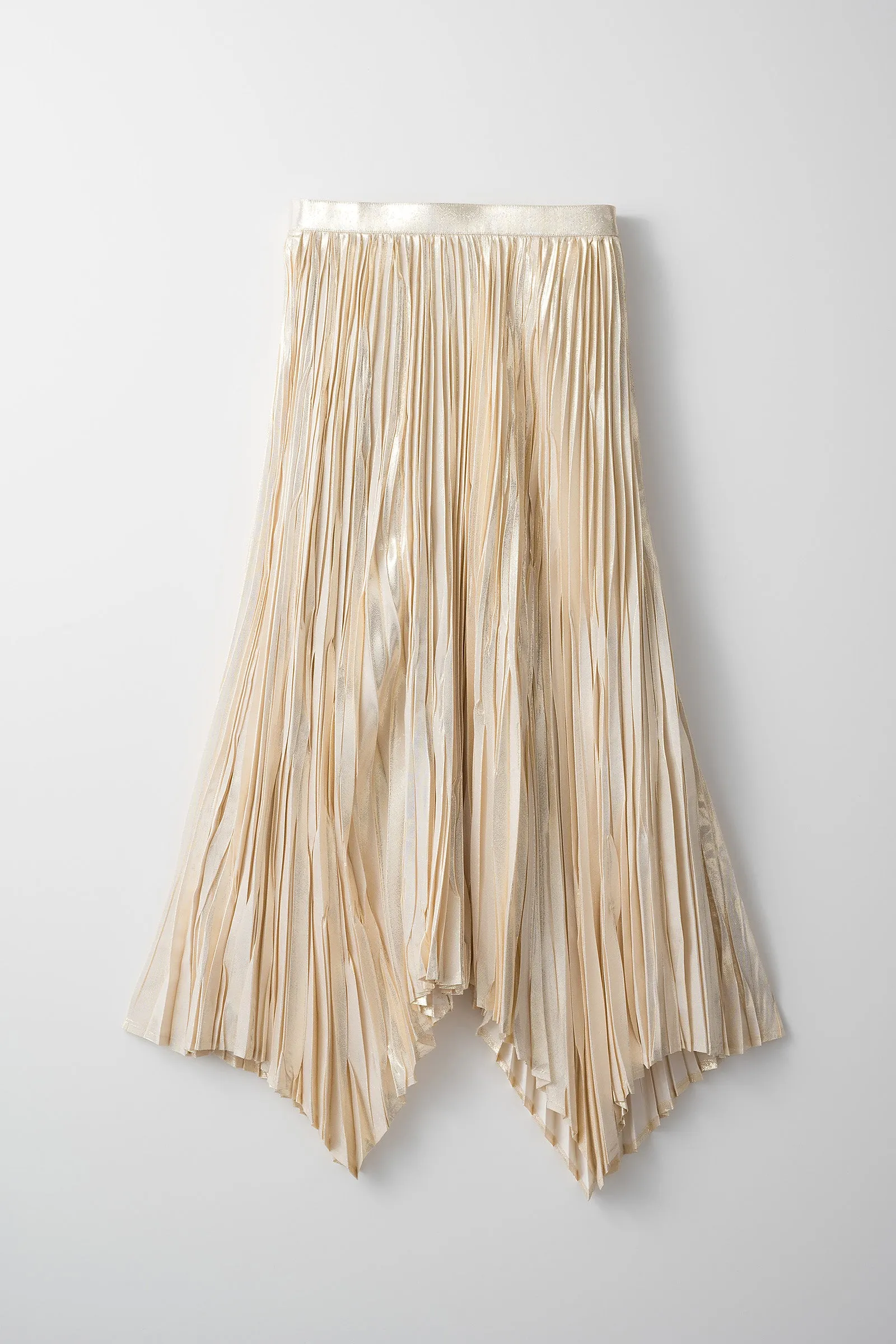 Frost pleated skirt (Gold)