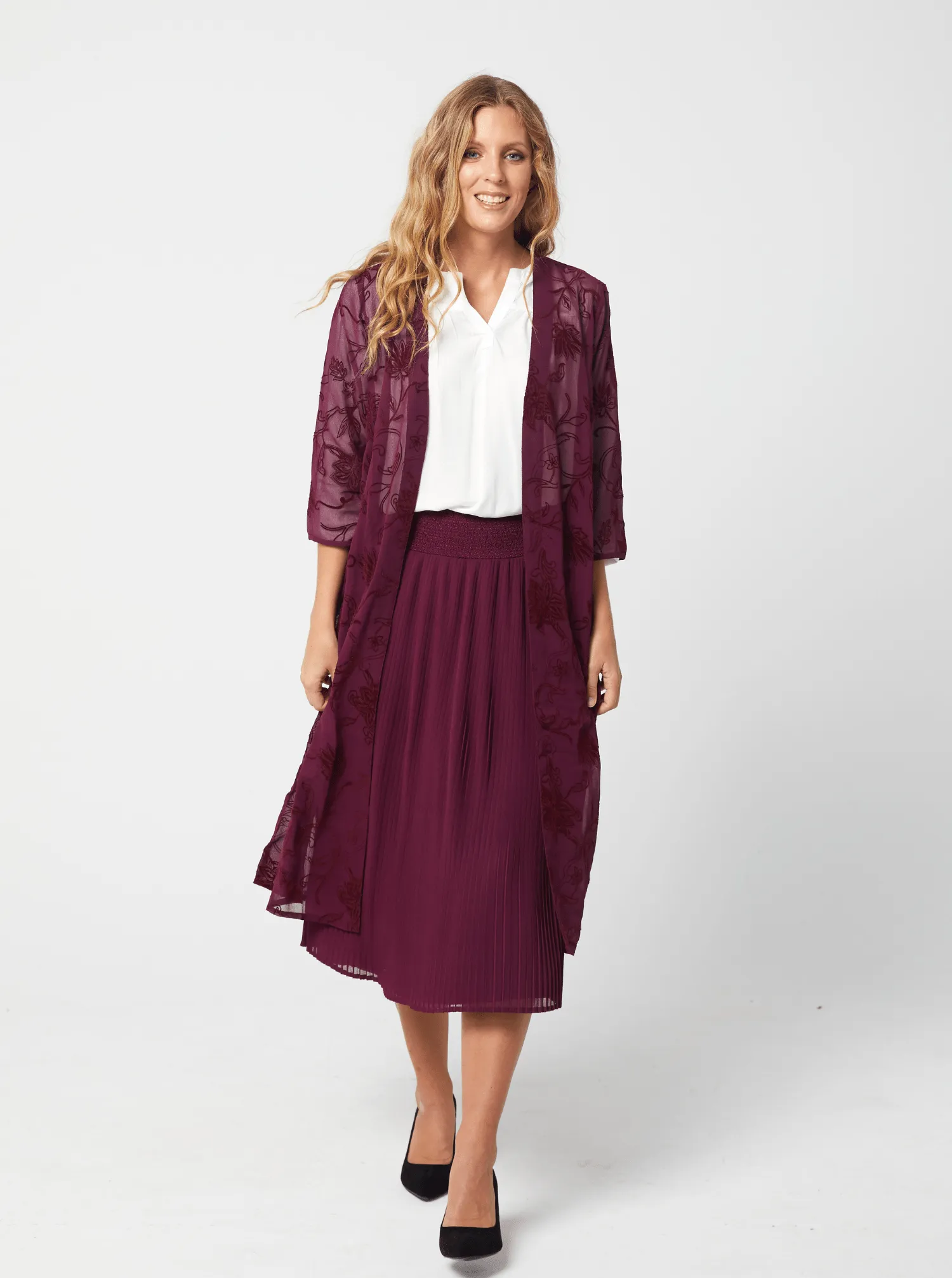 GENEVA Skirt - Wine