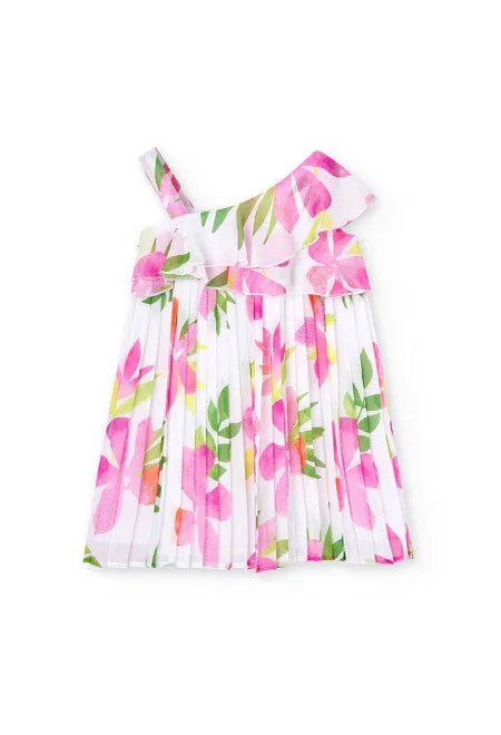 Girls Flower Chiffon Dress