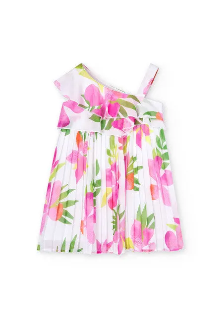 Girls Flower Chiffon Dress