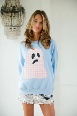 GIRLY GHOST BLUE PULLOVER