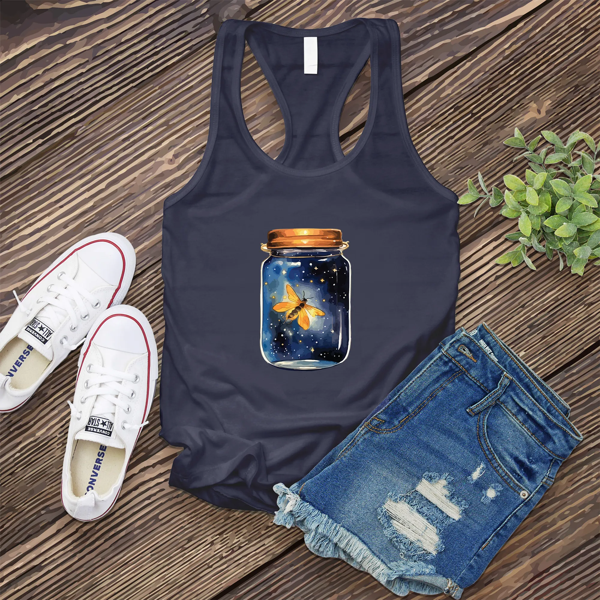 Glowing Firefly Jar Women's Tank Top