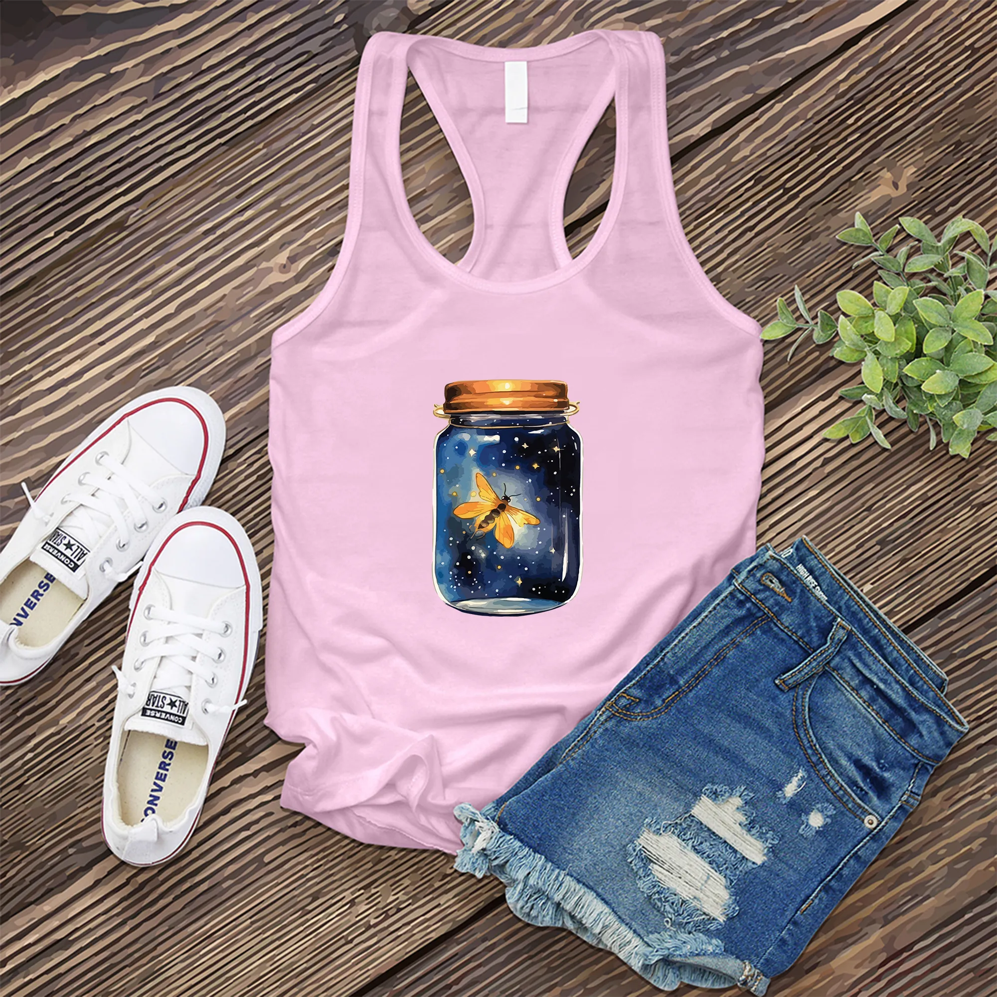 Glowing Firefly Jar Women's Tank Top