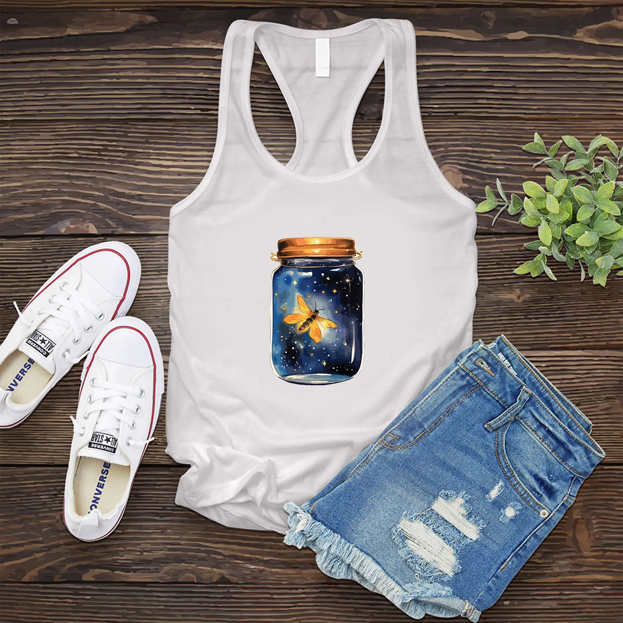 Glowing Firefly Jar Women's Tank Top