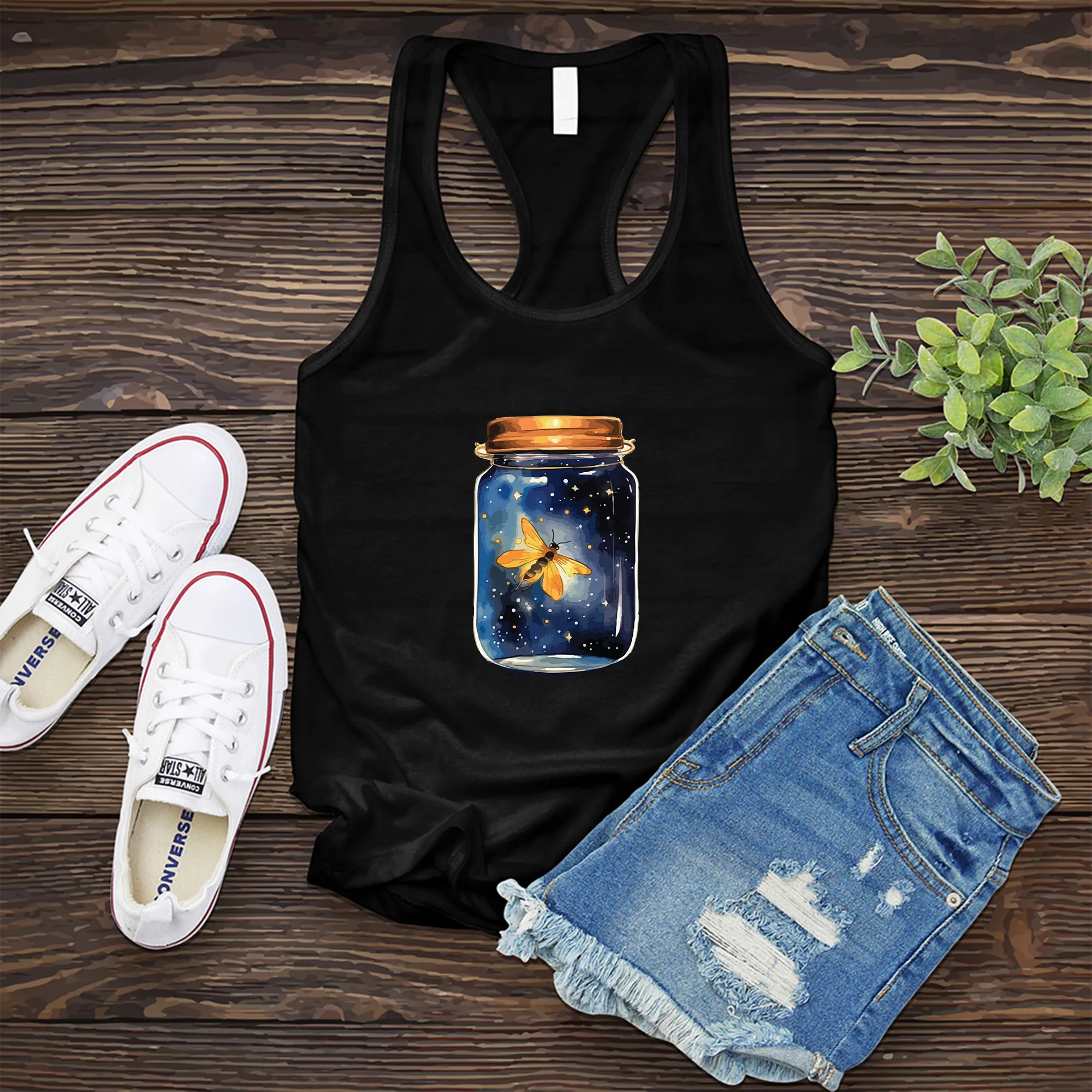 Glowing Firefly Jar Women's Tank Top