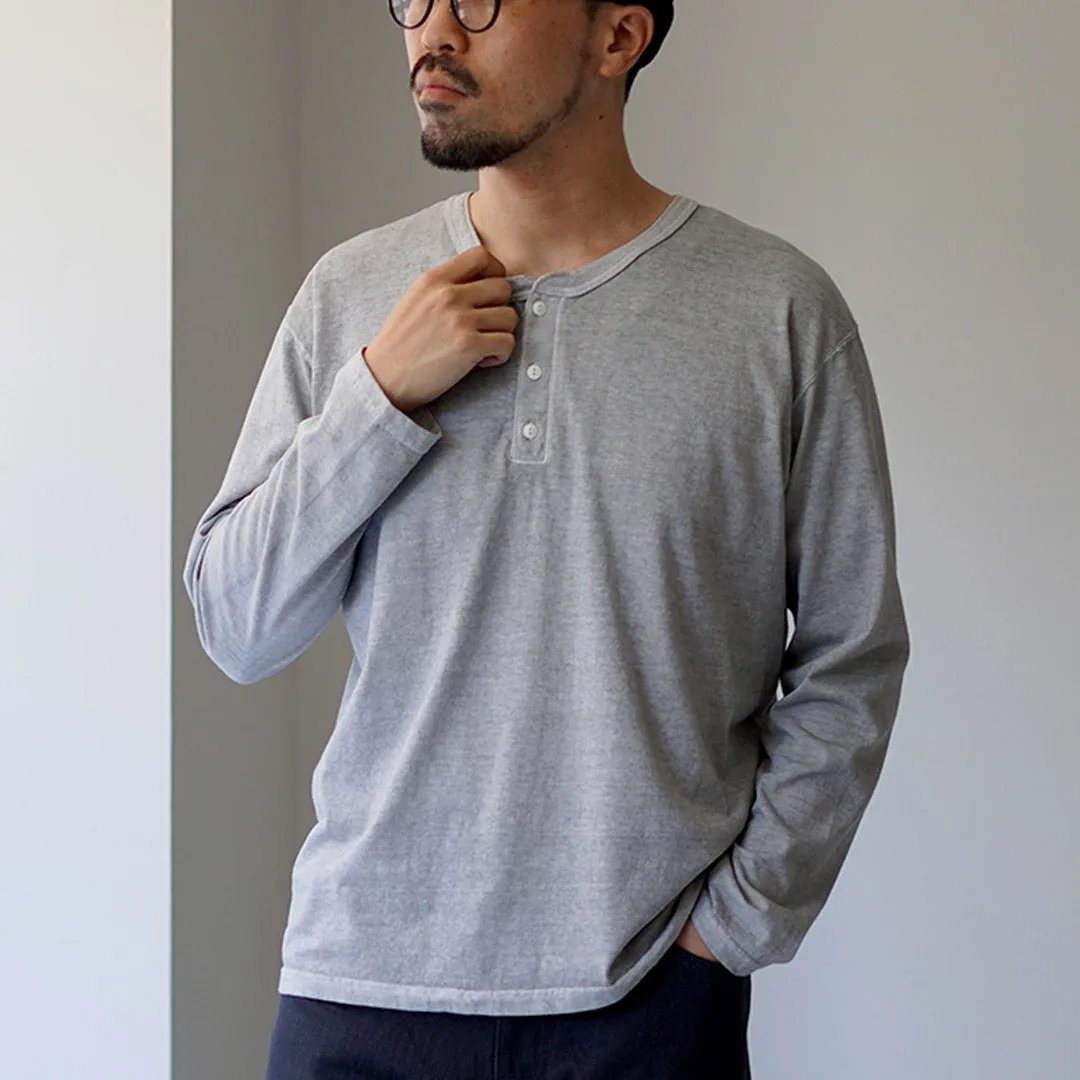 GOOD ON / Long Sleeve Henley Neck T-Shirt