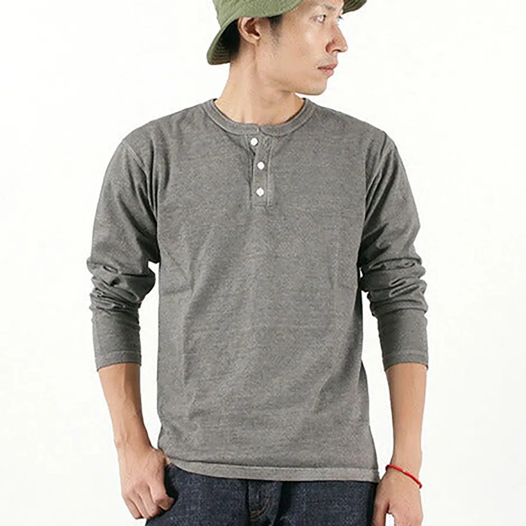 GOOD ON / Long Sleeve Henley Neck T-Shirt