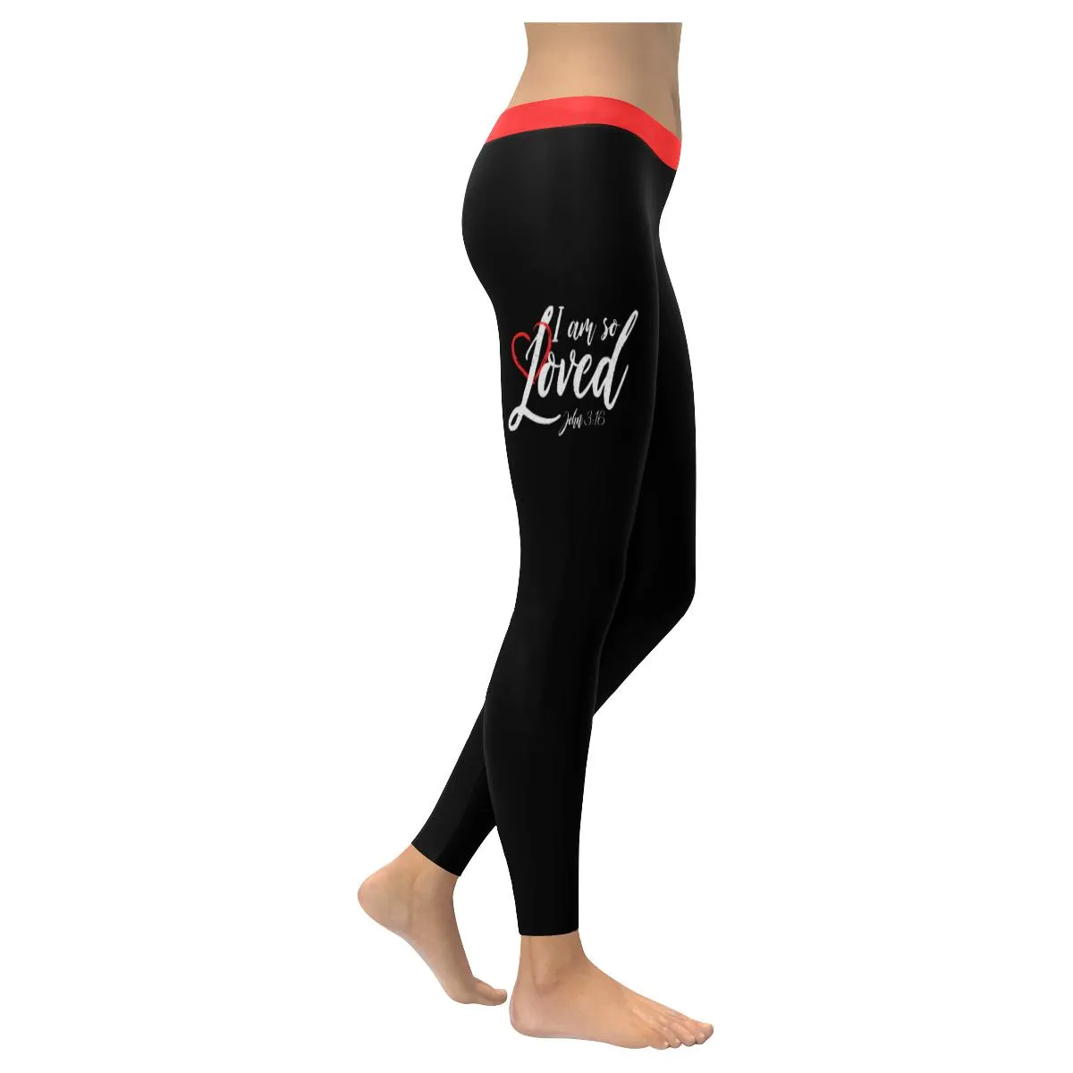 I Am So Loved John 316 Soft Leggings For Women - Christian Leggings For Women