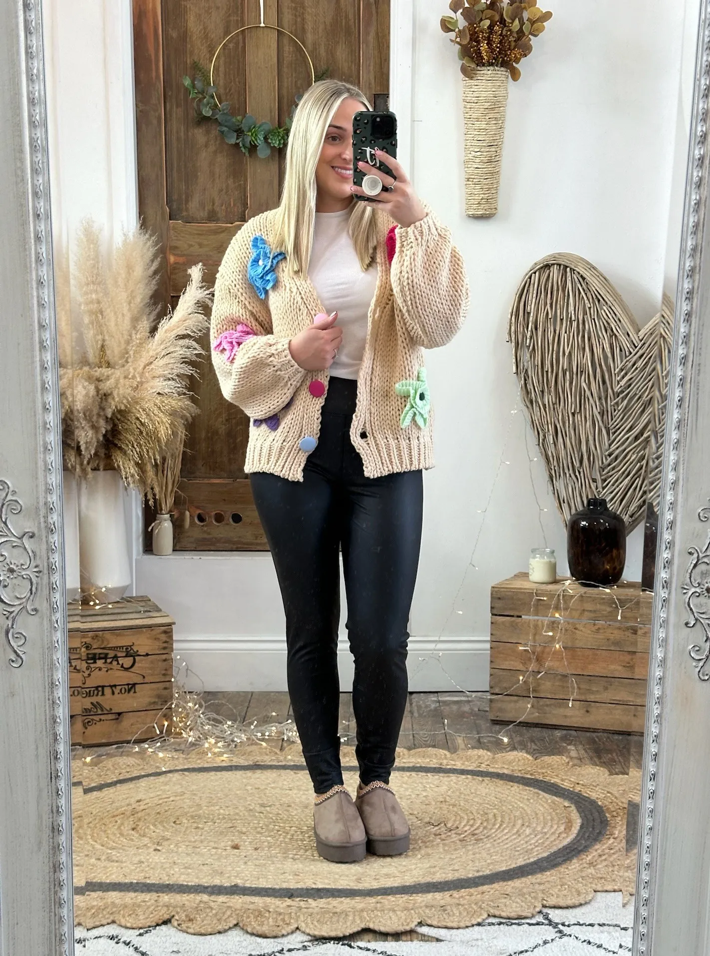 I Can Buy Myself Flowers Chunky Knit Cardigan