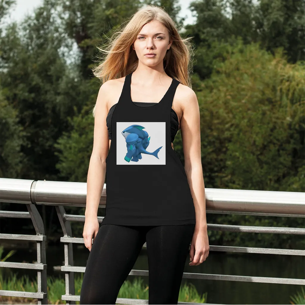 Ice Shark Women's Loose Racerback Tank Top