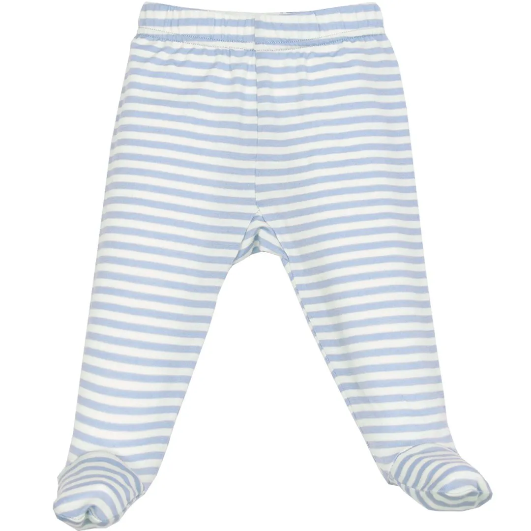 Imperfect Baby Footed Pants, Merino Wool, Blue