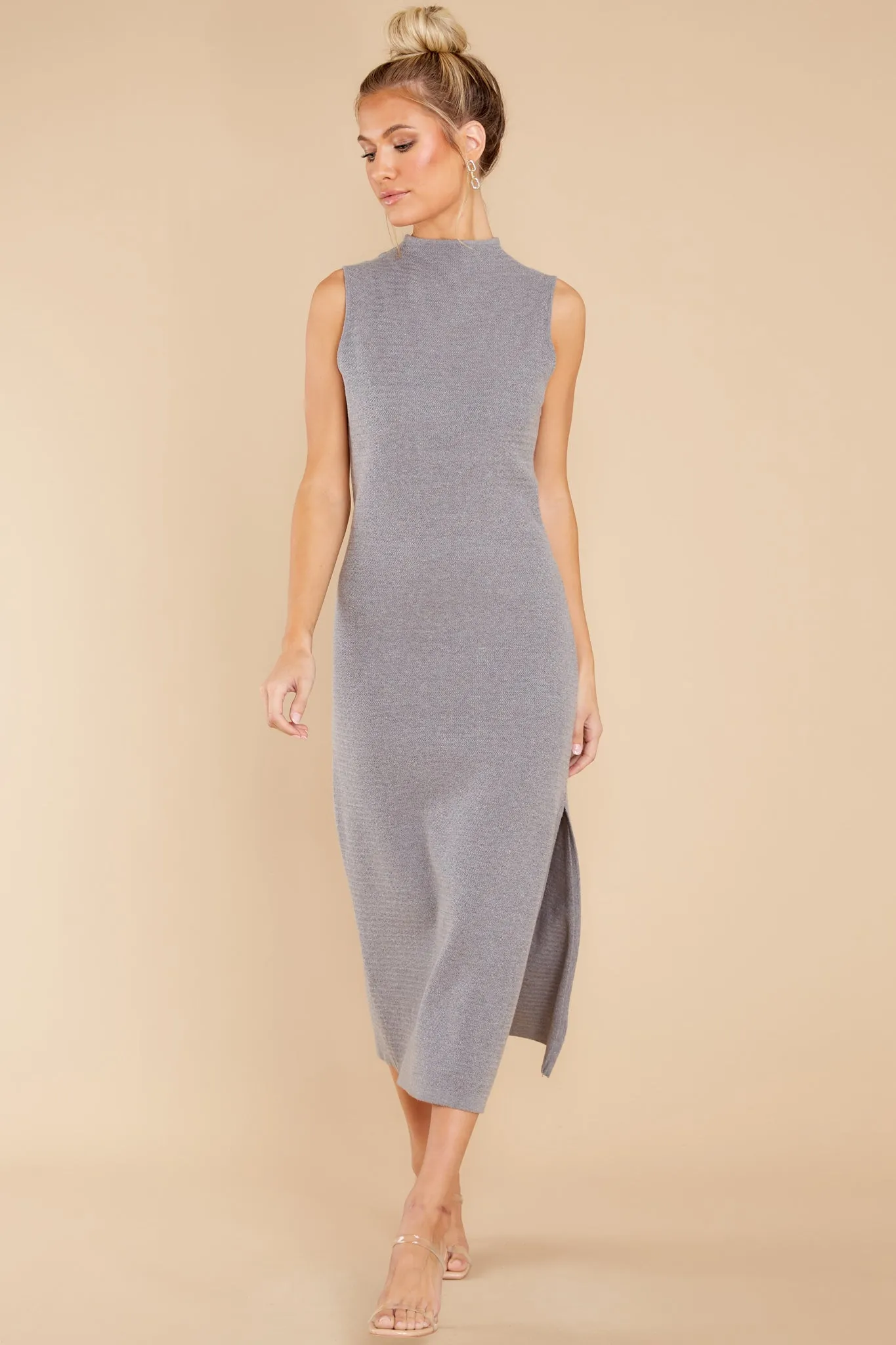 In The Valley Charcoal Grey Maxi Dress