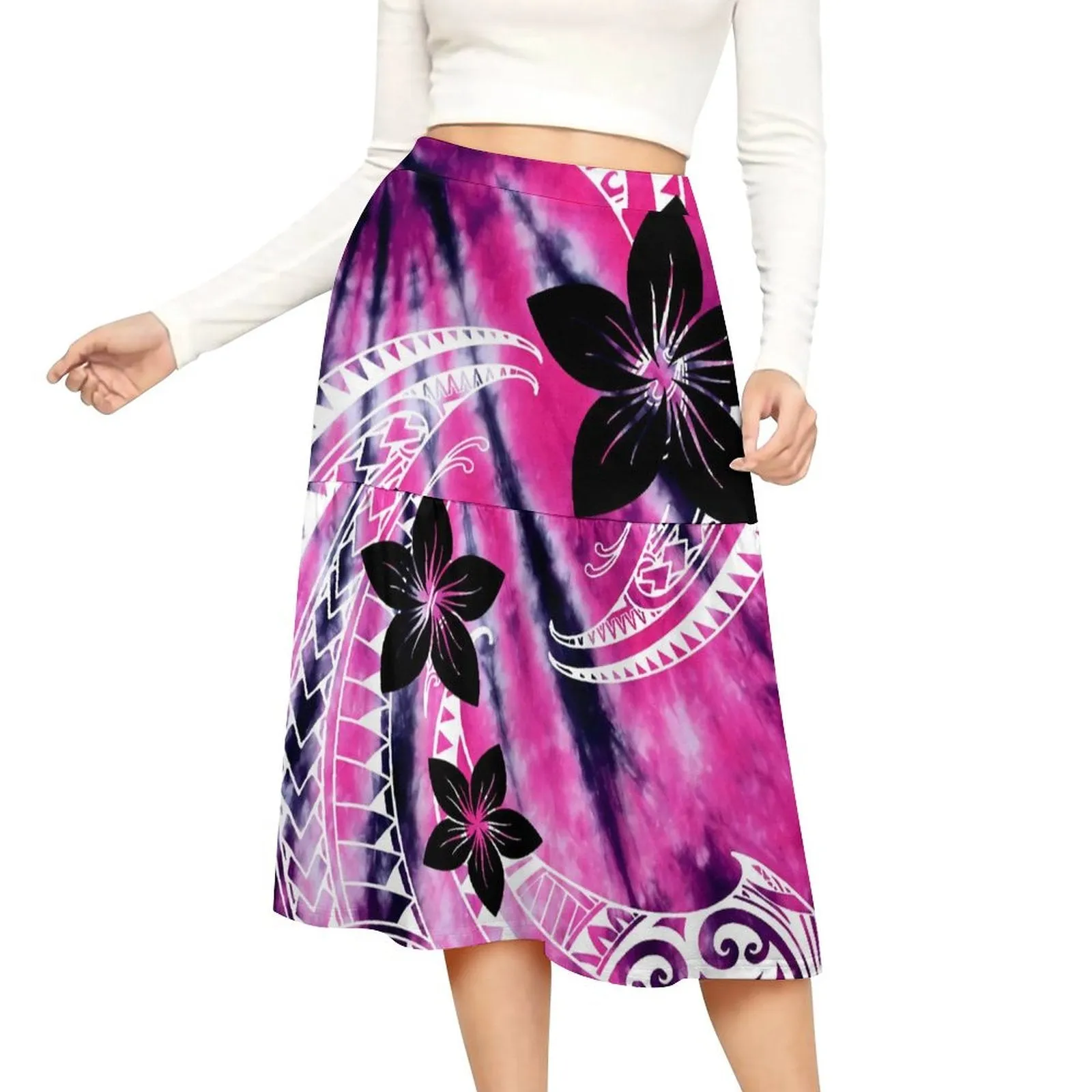 Island Blossom Midi Skirt-Culture Heaven Special