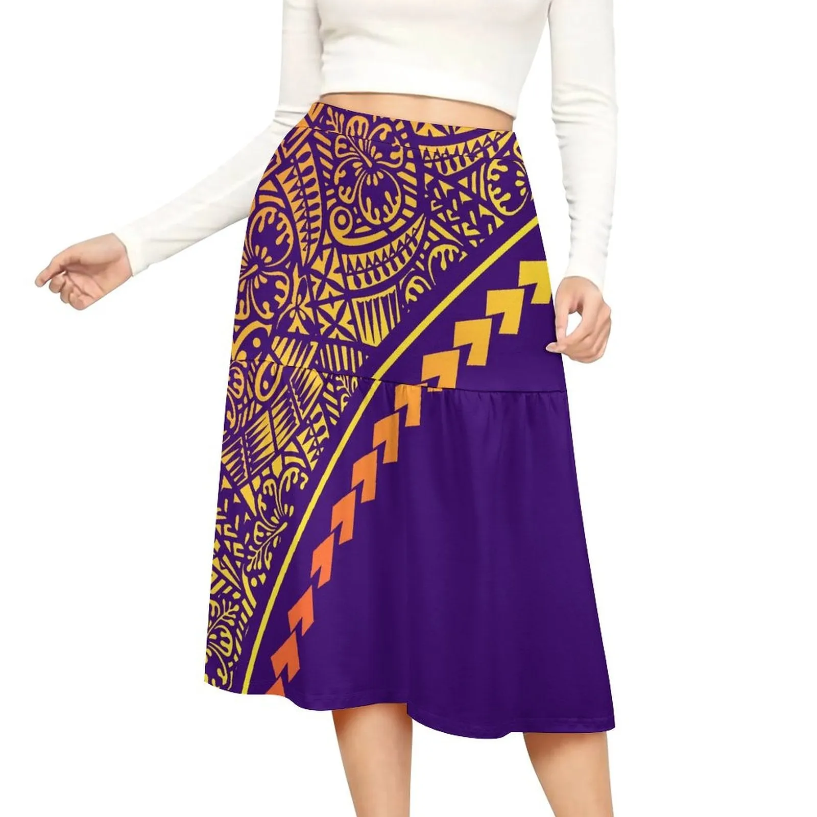 Island Blossom Midi Skirt-Culture Heaven Special