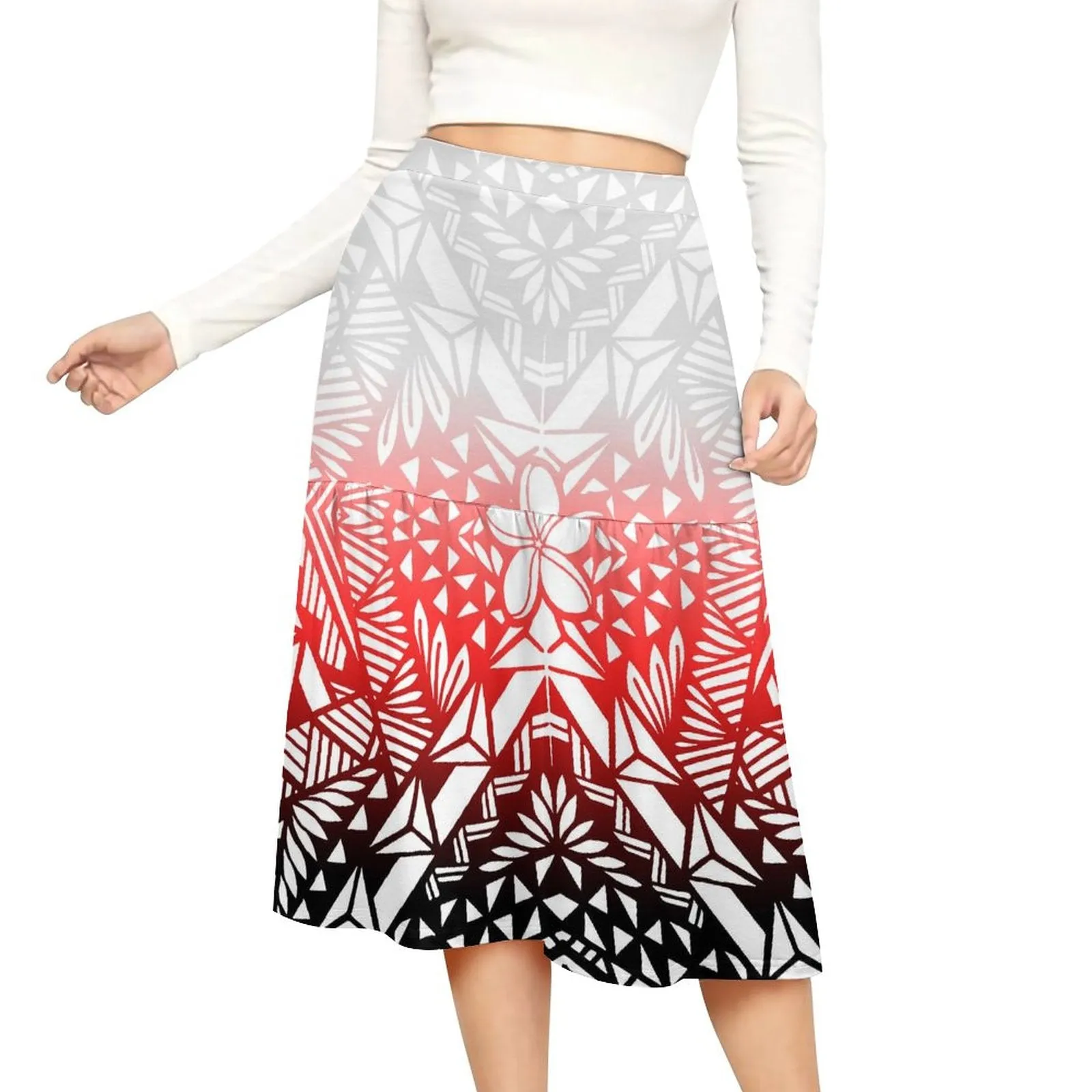 Island Blossom Midi Skirt-Culture Heaven Special