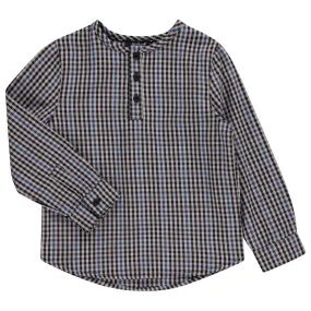 Jaybee Plaid Henley Shirt