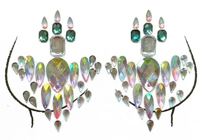 Jeweled Acrylic Nipple Pasties