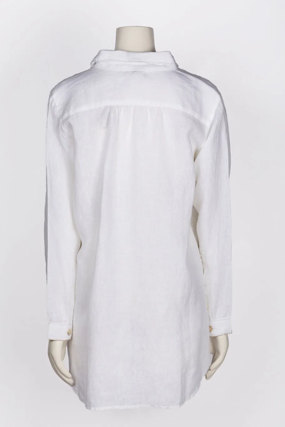 Jovie Linen Tunic w/ Emb. Details