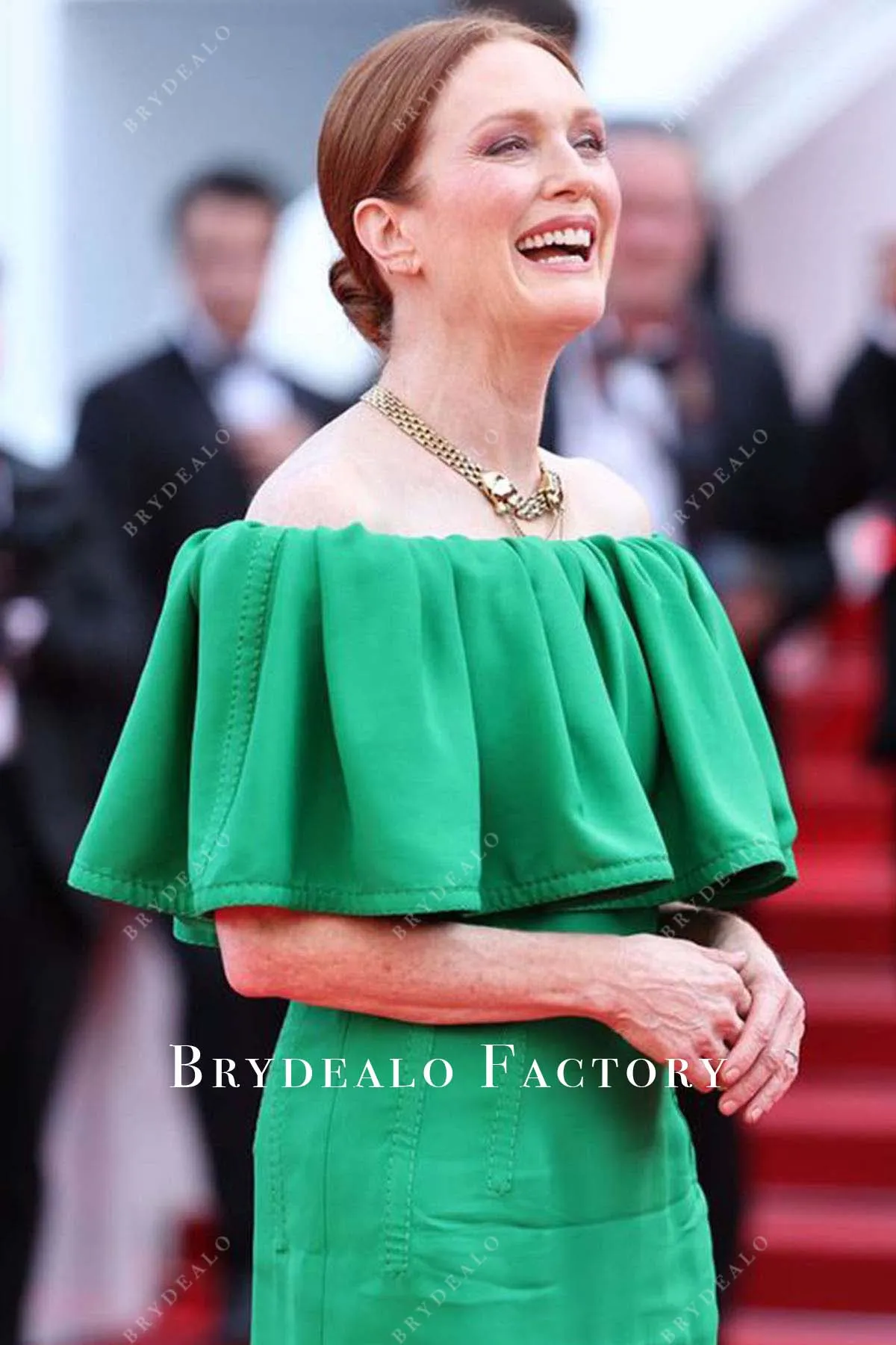 Julianne Moore Green Dress 2024 Cannes Film Festival