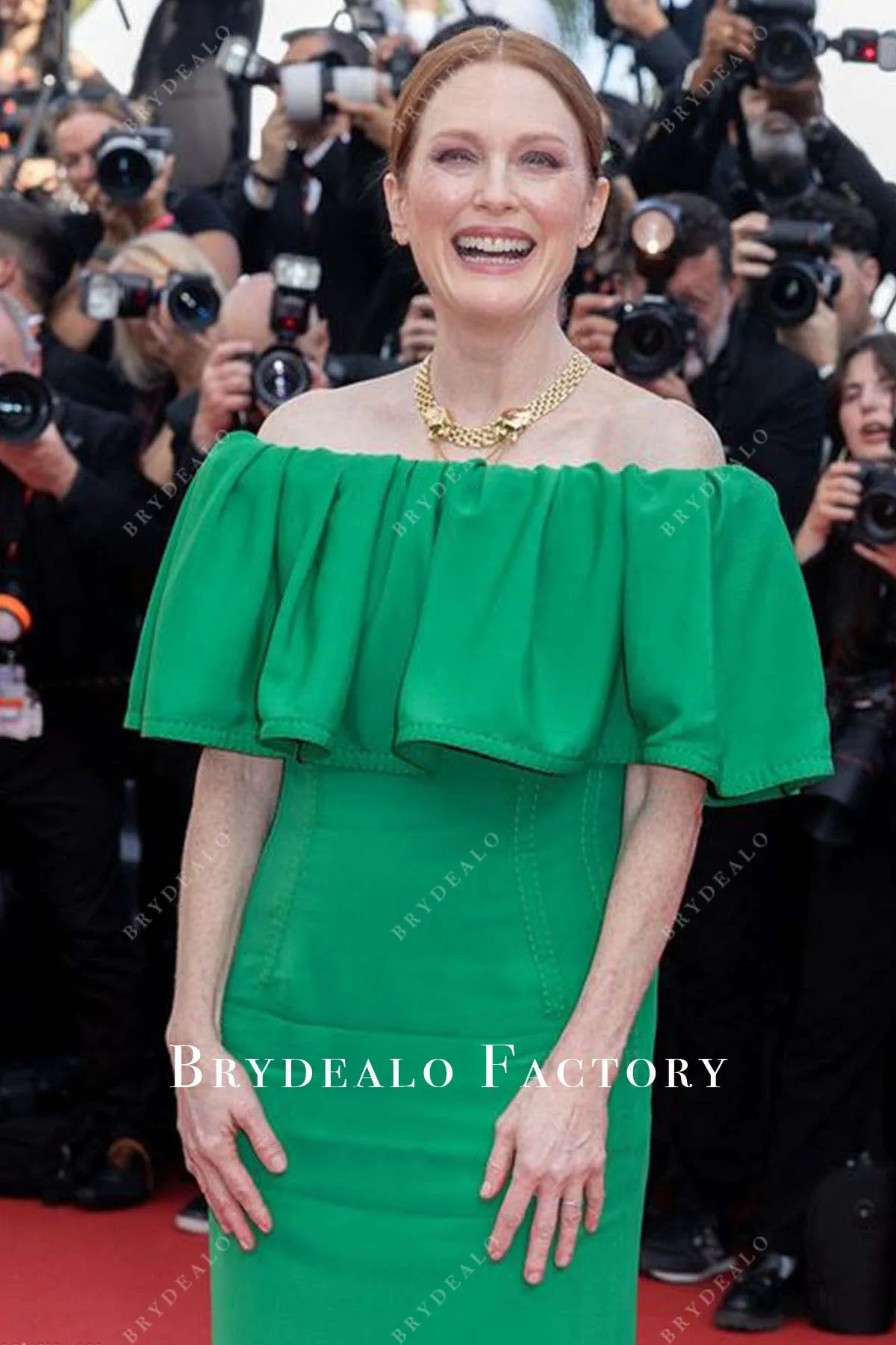 Julianne Moore Green Dress 2024 Cannes Film Festival