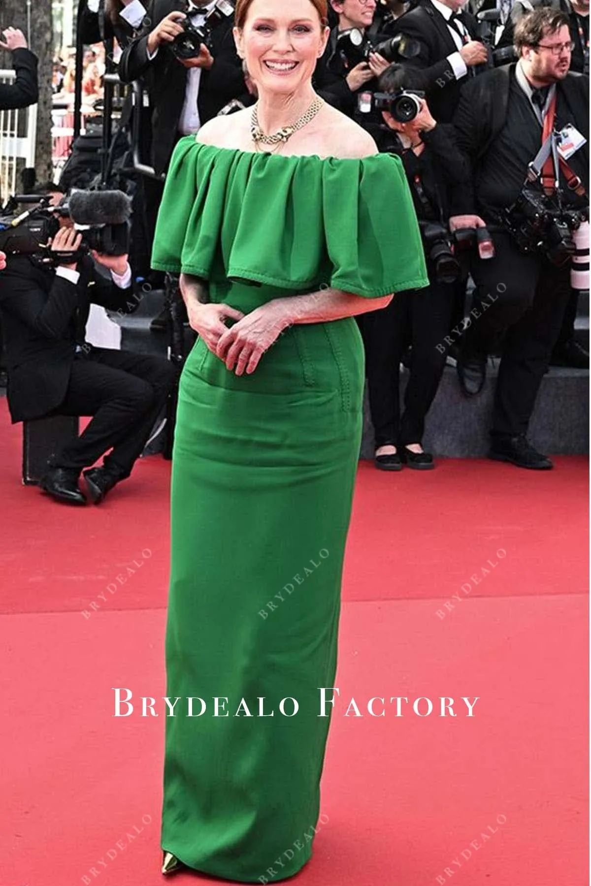 Julianne Moore Green Dress 2024 Cannes Film Festival