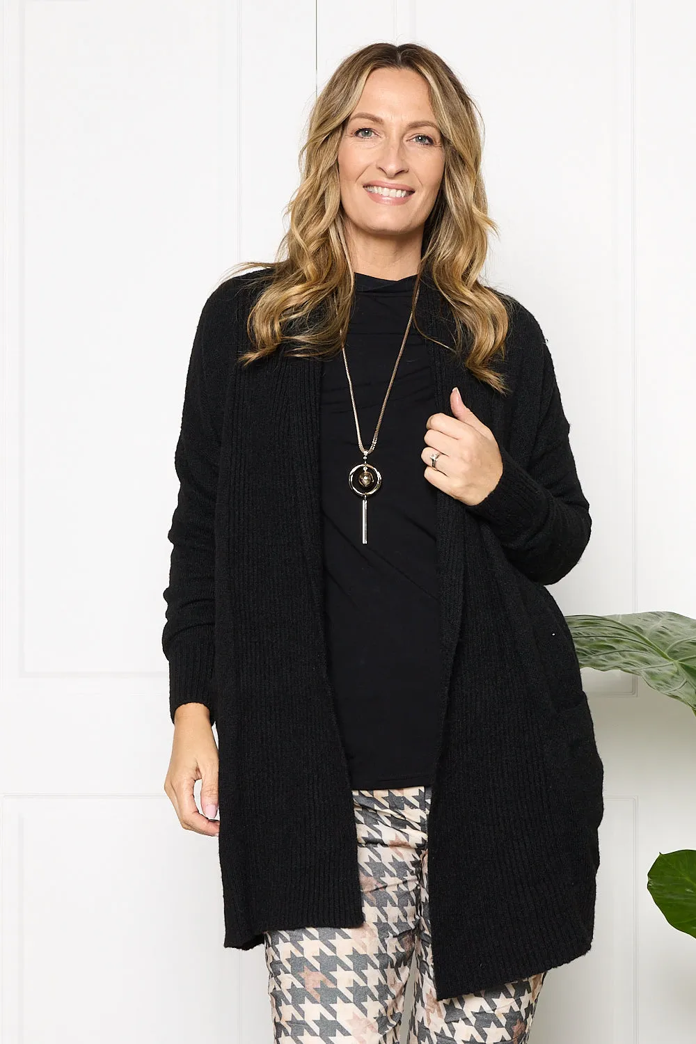 Karamo Knit Cardi - Black