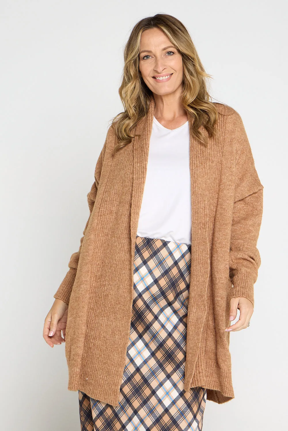 Karamo Knit Cardi - Brown